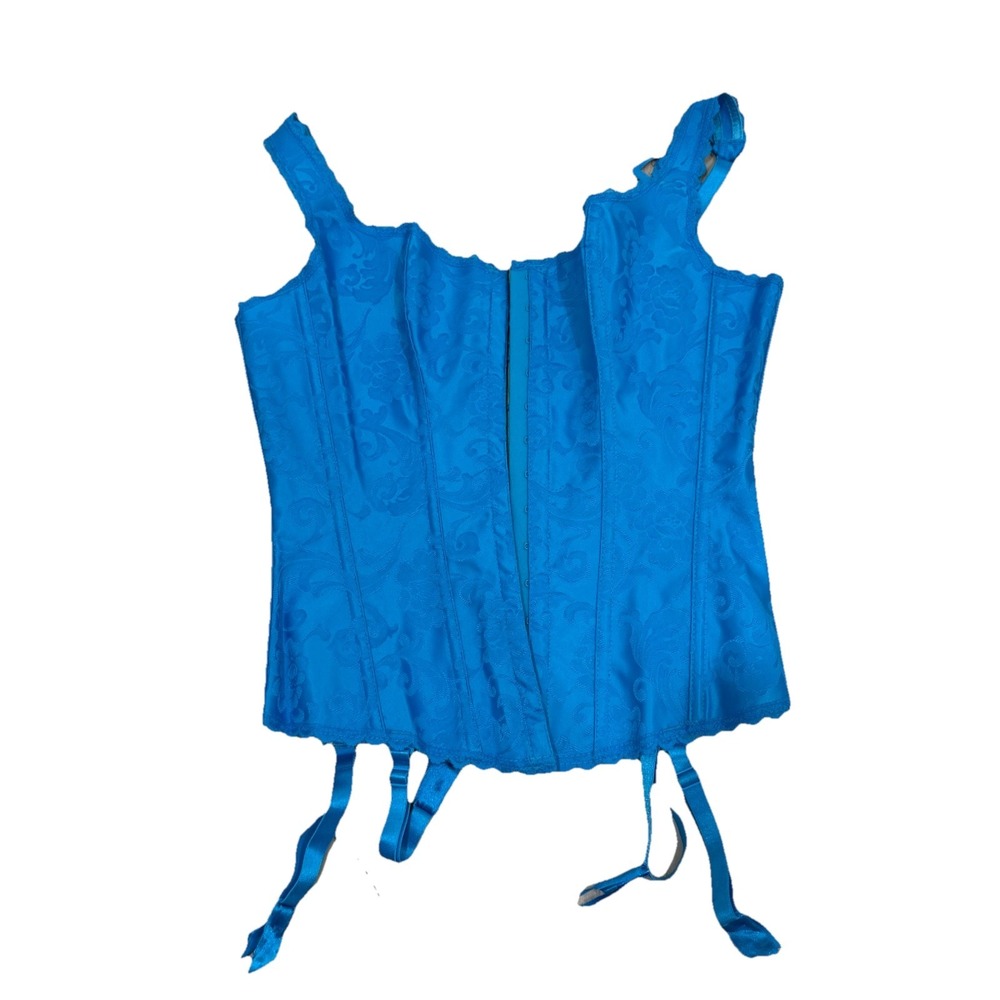 Fredericks Of Hollywood Coquette Blue Y2K 90s Style 7560‎ Size 34 NWT